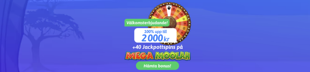 Snabbare Casinobonus – 100% upp till 2000 kr på Casino