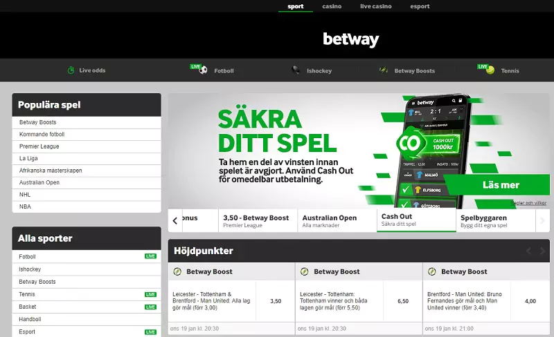 Betway oddsbonus