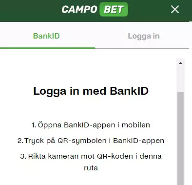 Registrera ditt spelkonto så här hos Campobet