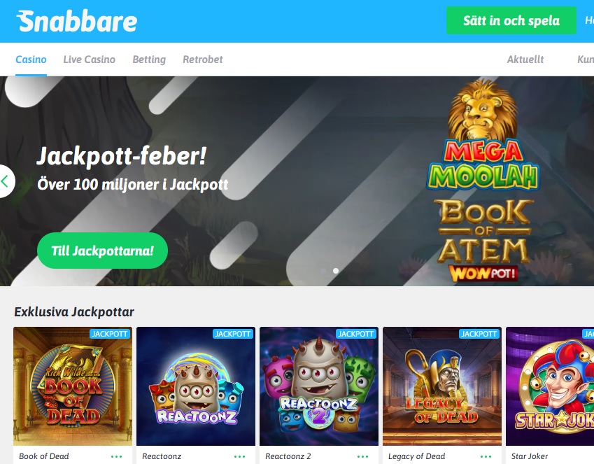 Snabbare casino bonus